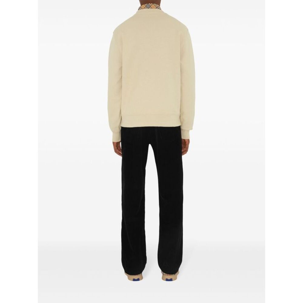Burberry Men's Cotton Sweatshirt With Check Label - Picture 5 of 5